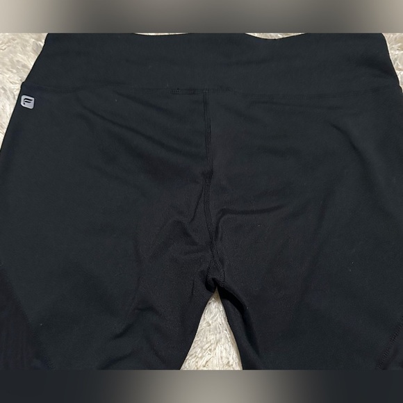 Fabletics Women’s Size Large Black Leggings with Bronze Stripes EUC - Picture 6 of 7